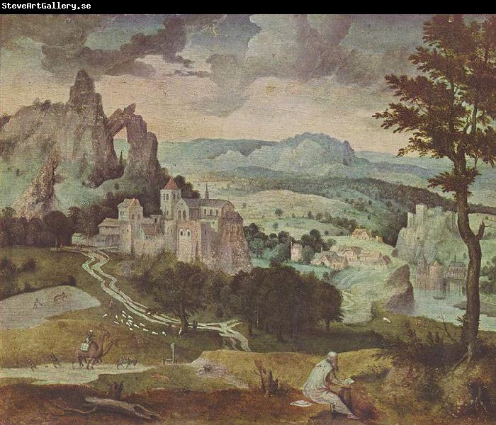 Cornelis Massijs Hl. Hieronymus in einer Landschaft